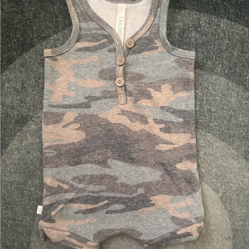 Childhoods Camo Sleeveless Kids One Piece